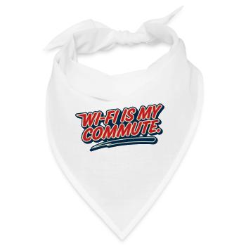 WLAN-Pendel, Hausaufgabe, Humor-Nerd, - Bandana - Weiß - Vorne