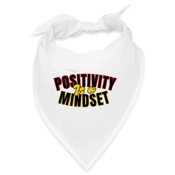 Positivität: Einstellung - Bandana - Weiß - Vorne