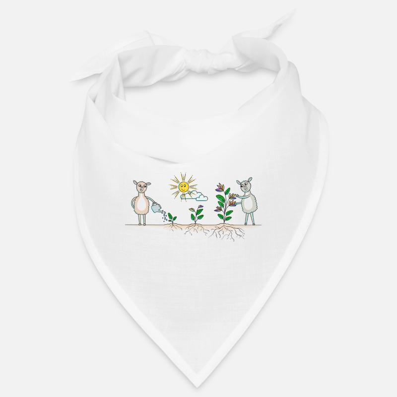Lama Garten bunt Bandana