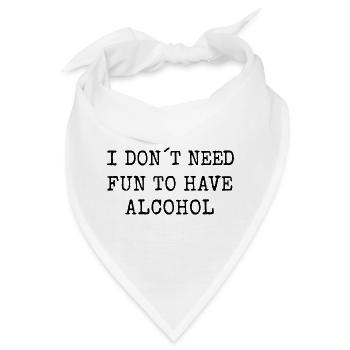 Funny Alcohol Pun - Bandana - Weiß - Vorne