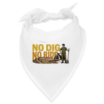 Kein Graben, keine Fahrt Mountainbike - Bandana - Weiß - Vorne