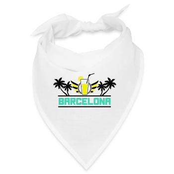 barcelona - Bandana - Weiß - Vorne