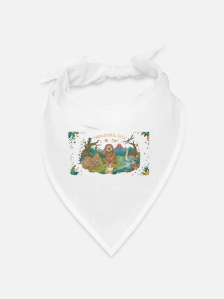 Prehistoric Pals Dino & Friends - Bandana - Weiß