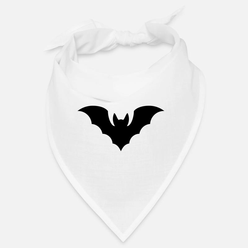Fledermaus - Bandana - Weiß