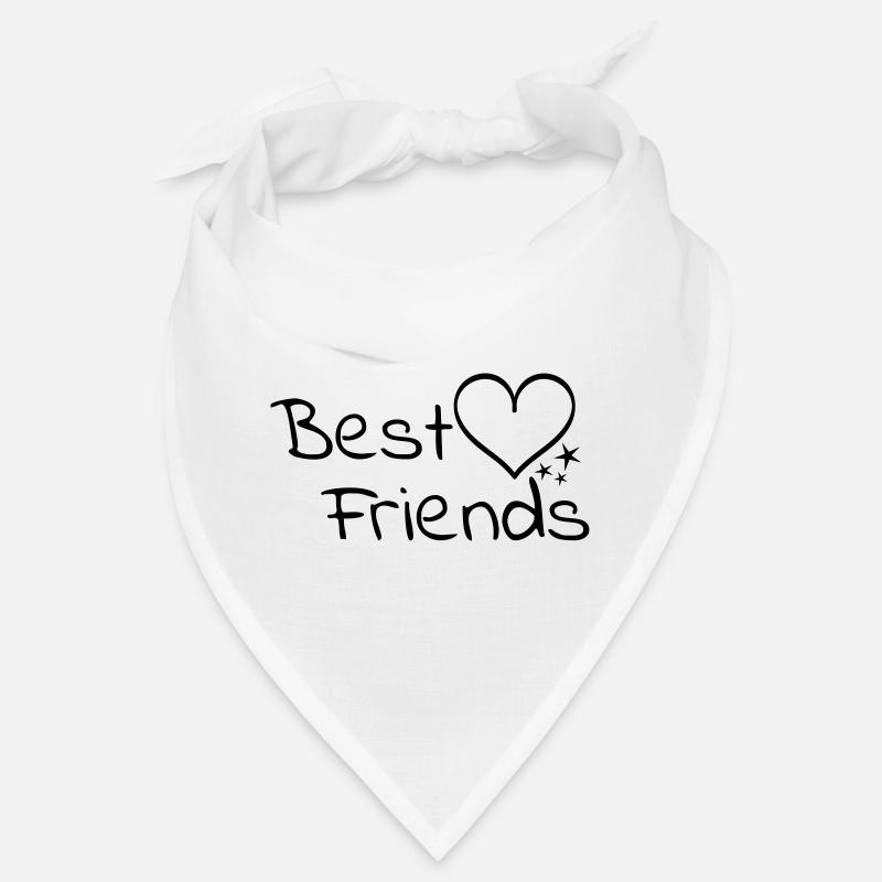 Beste Freunde - Bandana - Weiß