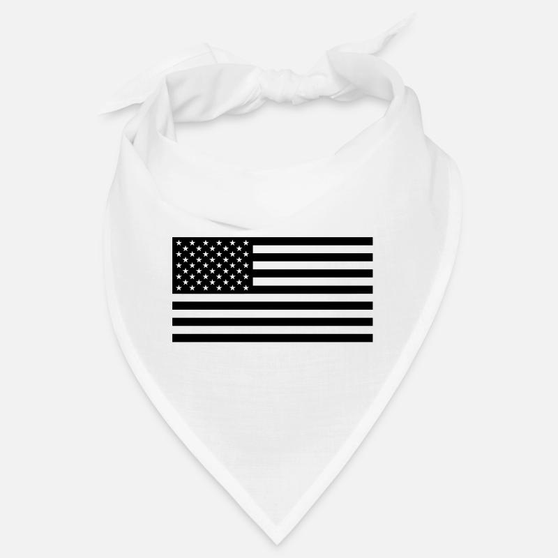 Black US flag Bandana