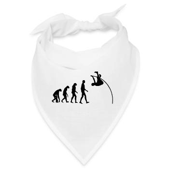 Stabhochsprung Stabhochsprunger Sport Sportler - Bandana - Weiß - Vorne