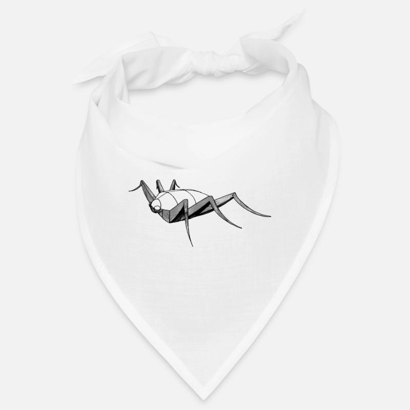 Construction d'un croquis de dessin d'insectes d'insectes - Bandana - blanc