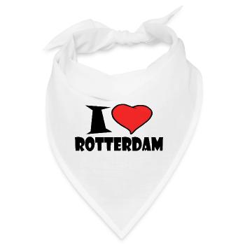 I love Rotterdam - Bandana - Weiß - Vorne