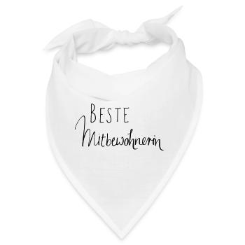 BESTE MITBEWOHNERIN - Bandana - Weiß - Vorne