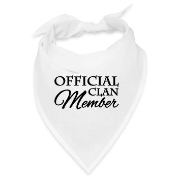 Official clan member - Bandana - Weiß - Vorne