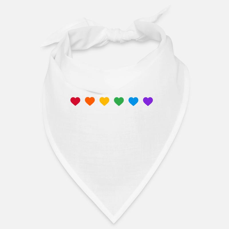 Rainbow Hearts LGBTQ Pride Bandana