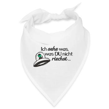 UFO - Ich sehe was - was DU nicht siehst 1 - Bandana - Weiß - Vorne