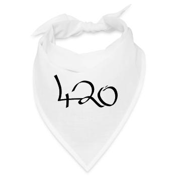 420 Graffiti - Bandana - Weiß - Vorne