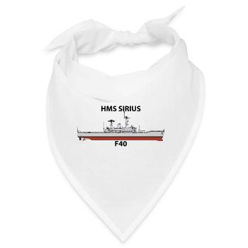 HMS SIRIUS - LEANDER ORIG - Bandana - Weiß - Vorne
