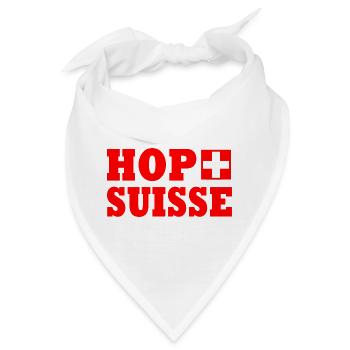 Hop suisse - Bandana - Weiß - Vorne