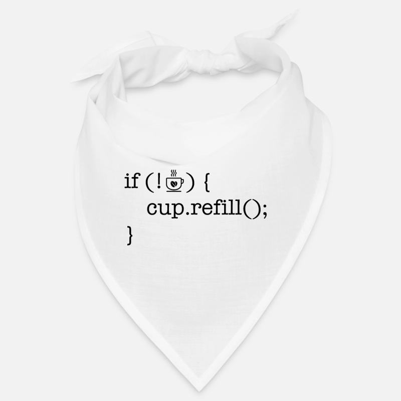 Programmeur de code café amateur de café humour Bandana