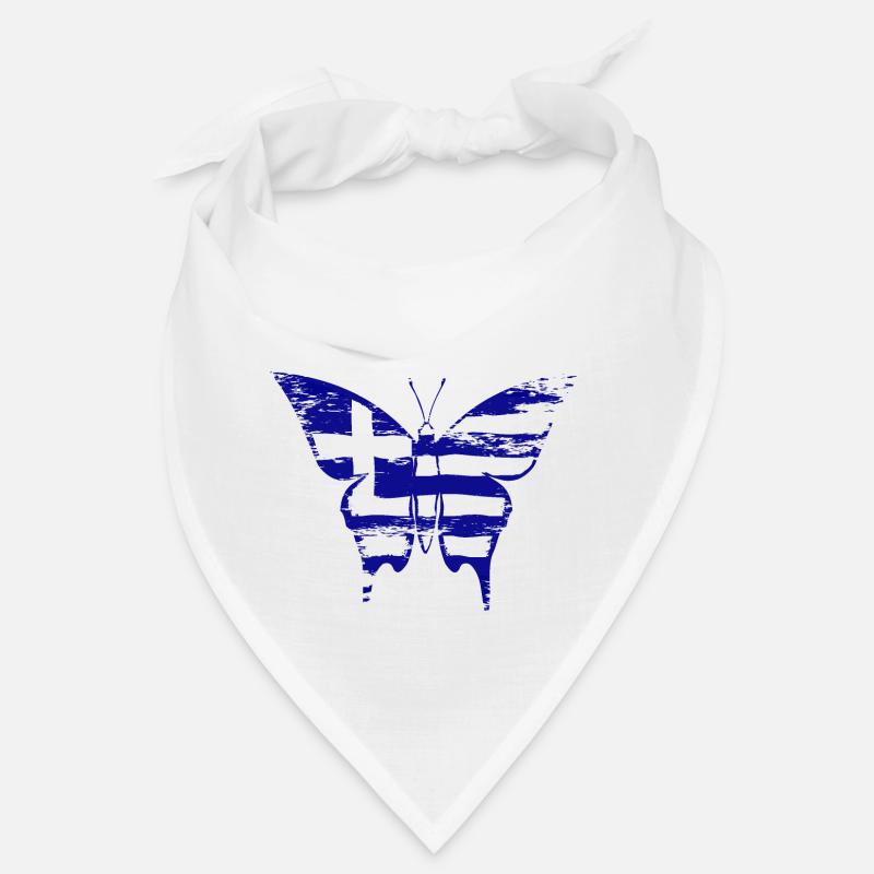 Drapeau de la Grèce Papillon utilisé Bandana