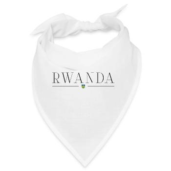 Ich liebe Ruanda - Bandana - Weiß - Vorne