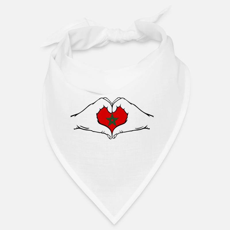 Maroc Forme Coeur avec Mains Bandana