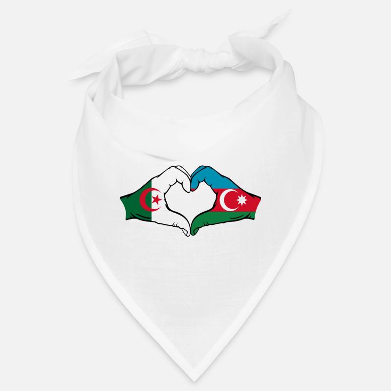Algerien AserbaidschanHerzform mit Hände Bandana
