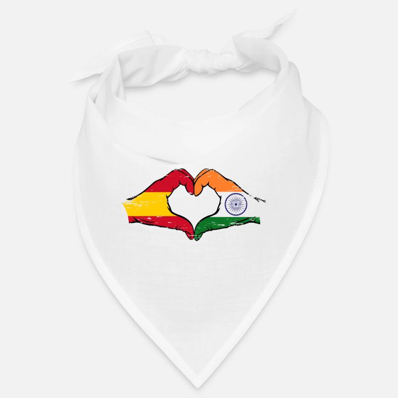 Spain India hands heart shape used Bandana