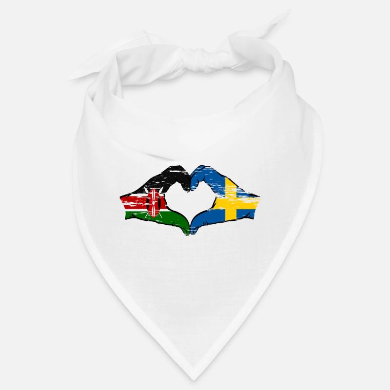 Kenya Suède mains forme de coeur utilisé Bandana