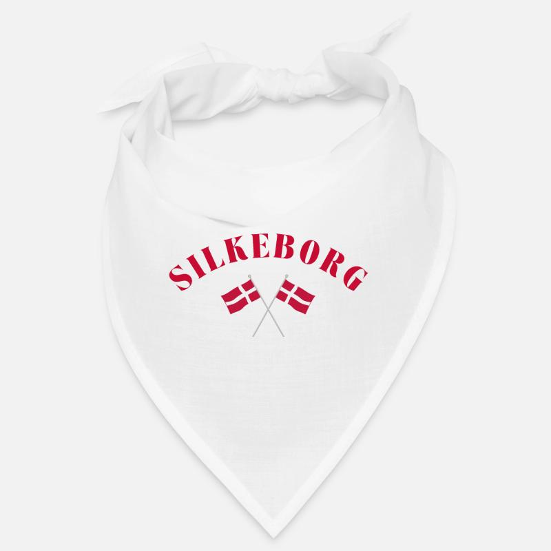Silkeborg Denmark Flags Design Bandana