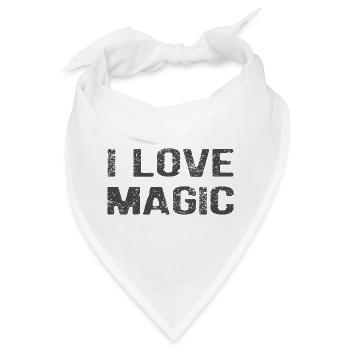 I Love Magic: Die Kunst der bewussten Kreation - Bandana - Weiß - Vorne