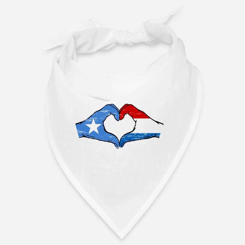 Somalie Hollande drapeau mains forme de coeur utilisé Bandana