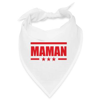 Maman d'Amour - Muttertag - Bandana - Weiß - Vorne
