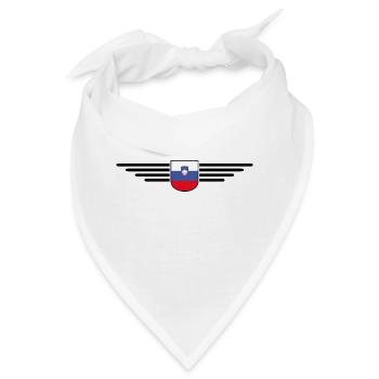 Stylisches Slowenien Design - Bandana - Weiß - Vorne