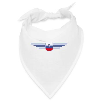 Stylisches Slowenien Design - Bandana - Weiß - Vorne