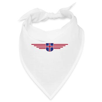Island T-Shirt – Magie der Nordlichter - Bandana - Weiß - Vorne