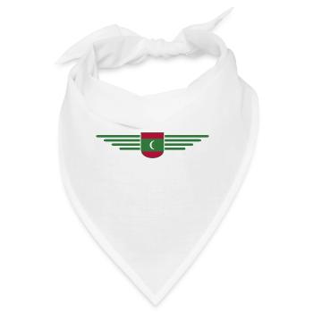 Malediven Fans: Exklusive Shirts - Bandana - Weiß - Vorne