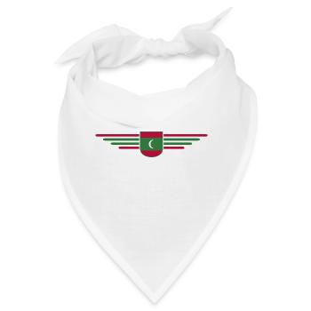 Malediven Fans: Exklusive Shirts - Bandana - Weiß - Vorne
