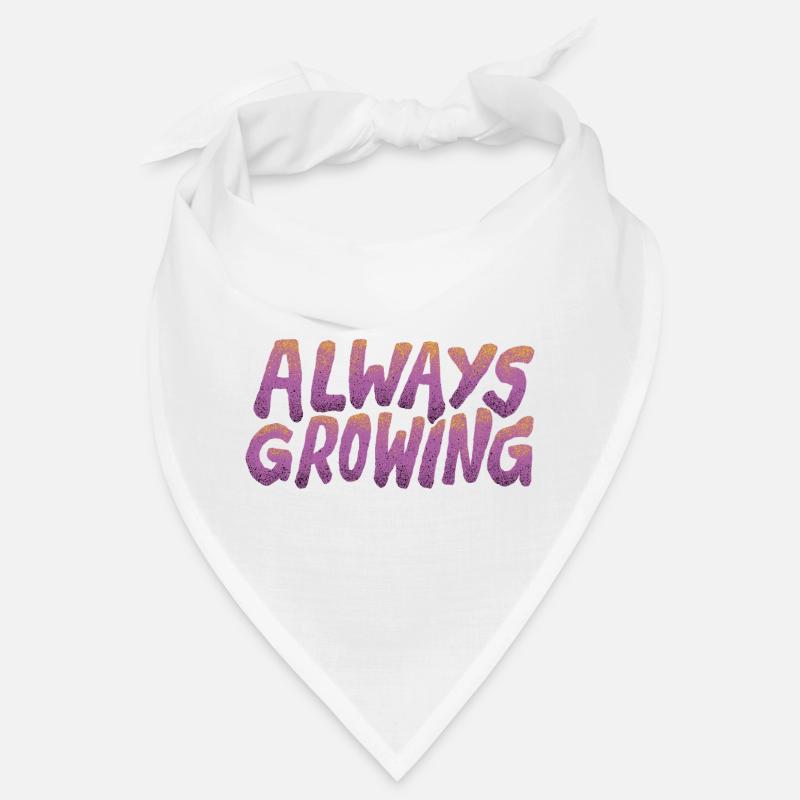 Always Growing – Retro Typography Bandana