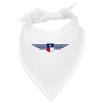 Texas Fan T-Shirt – Lone Star Style - Bandana - Weiß - Vorne