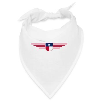 Texas Fan T-Shirt – Lone Star Style - Bandana - Weiß - Vorne