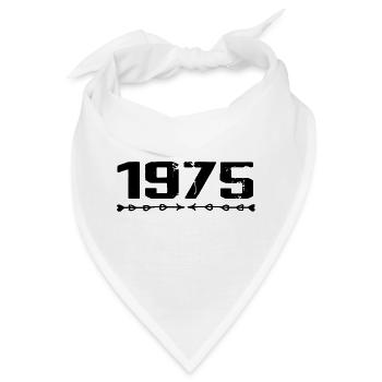 1975 Retro 1975 Geburtstag 1975 Vintage 1975 - Bandana - Weiß - Vorne