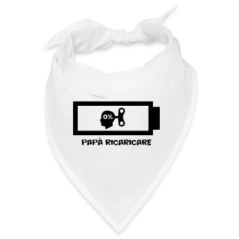 Daddys Motivationsdesign zum Aufladen - Bandana - Weiß - Vorne