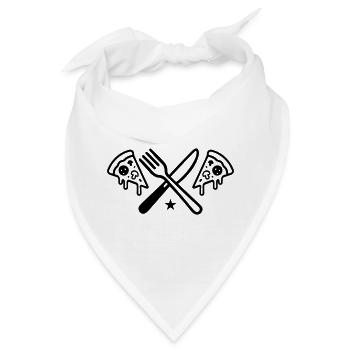 Pizza Besteck - Bandana - Weiß - Vorne