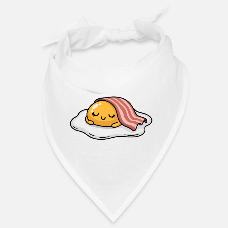 Sleeping Egg with Bacon Cartoon Bandana