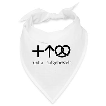 extra aufgebrezelt - Bandana - Weiß - Vorne
