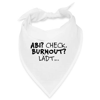 Abitur? Check - Bandana - Weiß - Vorne