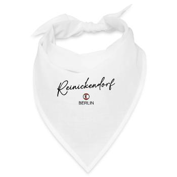 Reinickendorf - Berlin Flagge - Berliner Bär - Bandana - Weiß - Vorne