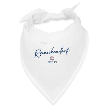 Reinickendorf - Berlin Flagge - Berliner Bär  - Bandana - Weiß - Vorne