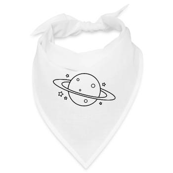 Planet - Bandana - Weiß - Vorne