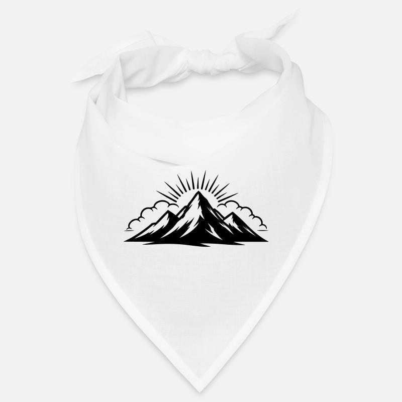 Montagnes Nuages Sommets Bandana
