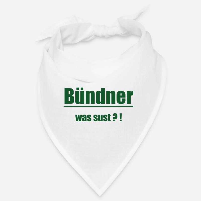 Bündner Wortwitz Grün Graphic Bandana